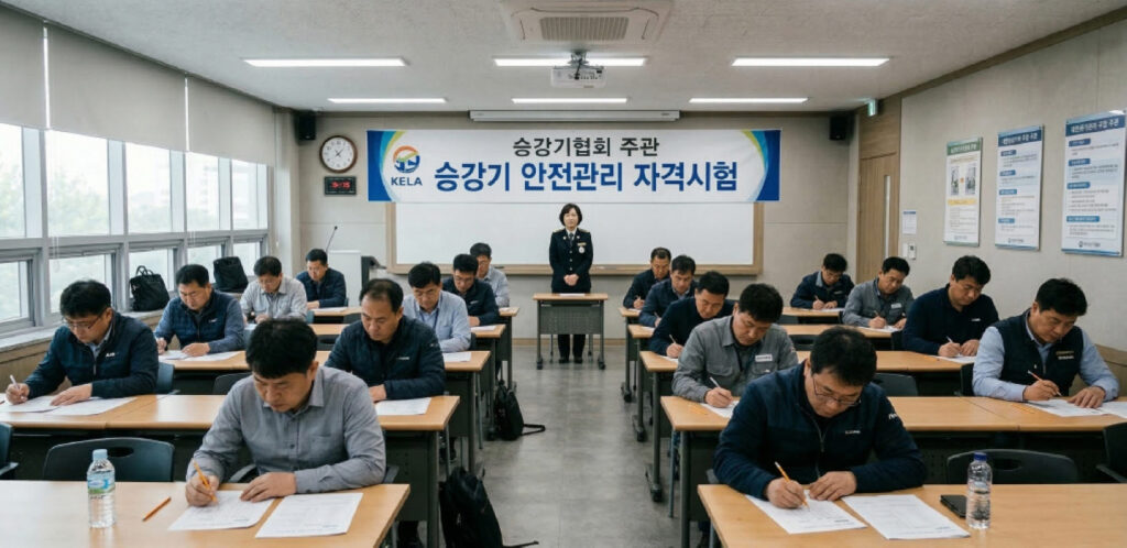 대한승강기협회 주관 승강기 안전관리 자격시험 응시 현장 및 실무자 자격 취득 과정